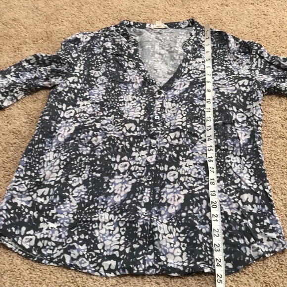 SOFT joie XS grey combo front button top . - Picture 7 of 9